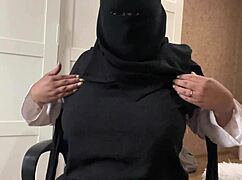 arab stepmom says stroke your cock for me