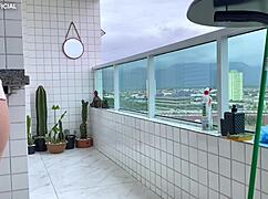 Watching my neighbor clean in shorts, isn't it delightful?