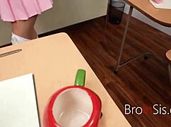 I joined my teacher and student step sibling duo for a wild threesome POV