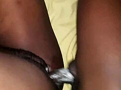 Monster Cock Drills Tight Ebony Pussy With Close-Up Views Of Wet Ass And Tits