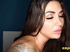 brunette with giant tits meets old friend for kinky hd sex!