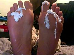 18 year old latina says 'cream my feet webcam'