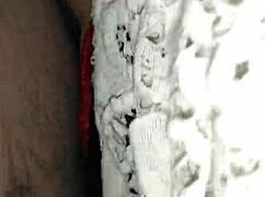 ex girlfriend in stockings sucking big cock