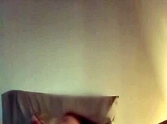 Casual homemade video shot vertically in bed