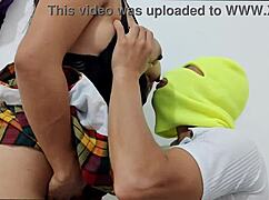 Fat Curvy Student Neighbor Submissively Makes Me Cum Inside Her Huge Ass