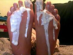 18 year old latina says 'cream my feet webcam'