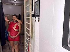 Big tits ass and wet pussy spreading in bedroom