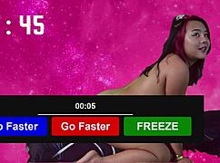 filipina girl edges for 25 minutes then cums hard