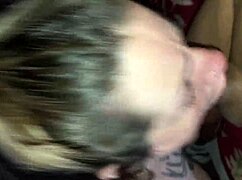 Homemade Blowjob with Blonde Latina Slut and Natural Tits Lover