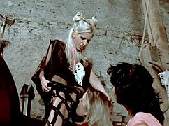 Hardcore lesbian threesome with licking and assfucking!