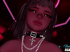 your horny stepsister punished hard without stopping, cumming on her tits