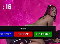 filipina girl edges for 25 minutes then cums hard