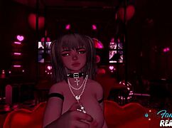 your horny stepsister punished hard without stopping, cumming on her tits