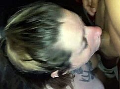 Homemade Blowjob with Blonde Latina Slut and Natural Tits Lover