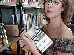 invited the library girl over to read. ended up banging her raw at home!