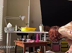 Spying on naked room cleaning voyeur fantasy