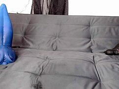 Horny Slut Siswet19 Toys Ass with Dildo