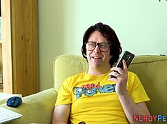 Leeds Nerd Fingerbangs Skinny Brit in First-Time Action