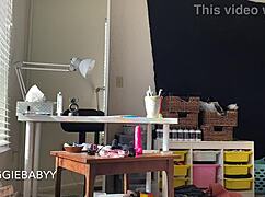 Spying on naked room cleaning voyeur fantasy