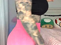 Why is Melody Radford trying on gym tights and flaunting her big ass?