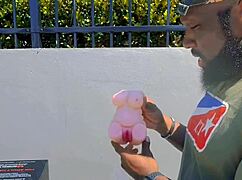 Stacxxxs presents pocket pussy to real pussy with sexy Lexy Morgan