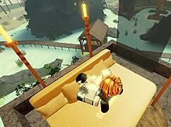 Lucky Bacon gets rough with a cute girl after she teases him in Roblox! 😏💥