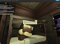 rough fucking a hot whore with monster black cock in roblox