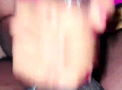 Indian girlfriend gives deep blowjob to friend