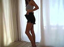 Hey! Petite 18+ Girl, Show Stepdad Your New Dressing Room Outfits
