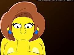 Edna's classroom turns wild in Simpsons porn parody