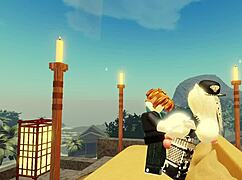 Lucky Bacon gets rough with a cute girl after she teases him in Roblox! 😏💥