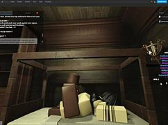 rough fucking a hot whore with monster black cock in roblox