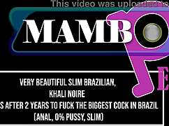 Khali Noire Beautiful Slim Brazilian Returns After Two Years To Fuck Biggest Cock In Brazil Anal 0 Pussy Atm Slim Monster Cock Ob381