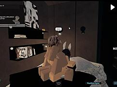 Slut Feels Intense Pleasure In Gangbang Session Bent Over In Roblox Condo