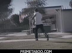 nerdy teen 18+ gets a double penetration threesome