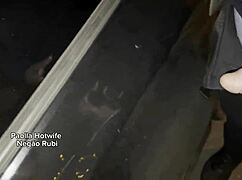 Paolla's wild hotwife lesson: teaching big black cock in the car while hubby watches 😈