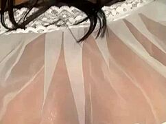 Brunetteflower1's Huge Ass Fucked Hard With Oil