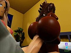 섹시 피자 여직원들 운 좋은 손님 박아버려 뜨거 🍕🔥