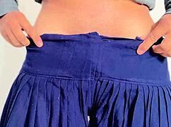 Misslili with her big round ass takes a dildo in her asshole