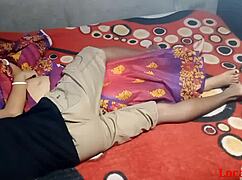 Intriguing red saree worn by indian bengali wife in official video