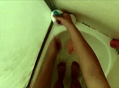 young 18+ teen's first video shower time pov bathing session