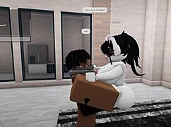roblox porn with big ass blowjob action