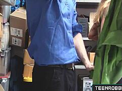 Bend over for punishment, shoplifter.