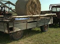 Sandra Romain fucks outdoors