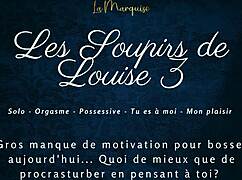 Louise's intense sighs in french audio solo porn part 3