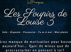 Louise's intense sighs in french audio solo porn part 3