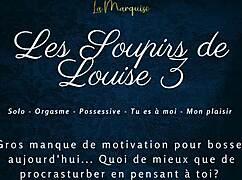 Louise's intense sighs in french audio solo porn part 3