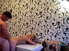 Sexy blonde stepsister gets wild with perverted stepbrother