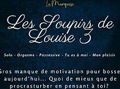 Louise's intense sighs in french audio solo porn part 3