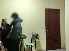 Fucking the cleaning lady with rough ass licking and taboo mommy roleplay